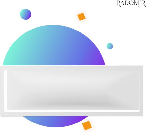 Изображение товара Экран для ванны Radomir Симпл 180x70 Под профиль 20x20мм 7-21-0-0-1-270 (фронтальный, с креплением)