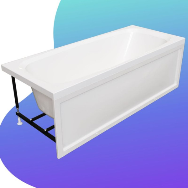 Изображение товара Экран для ванны Radomir Симпл 180x70 Под профиль 20x20мм 7-21-0-0-1-270 (фронтальный, с креплением)