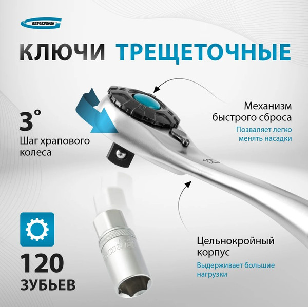Изображение товара Универсальный набор инструментов Gross 14148 (78пр)