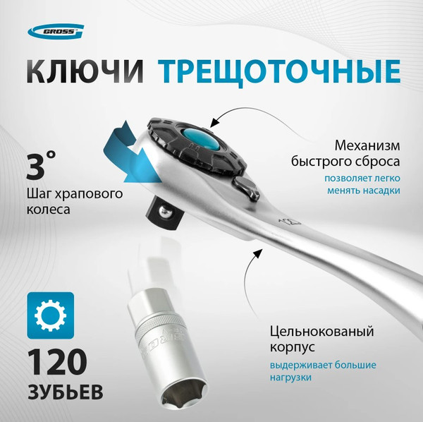 Изображение товара Универсальный набор инструментов Gross 14149 (82пр)