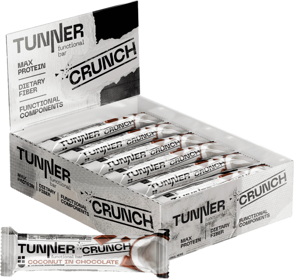 Изображение товара Набор протеиновых батончиков Tunner Crunch (40г, кокос в шоколаде)