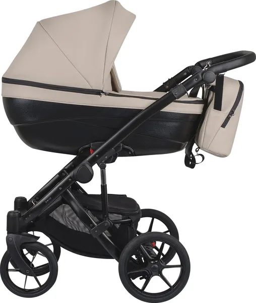 Изображение товара Детская универсальная коляска Bexa Ideal Eco 2в1 (IE 03, черный/темно-бежевая кожа)