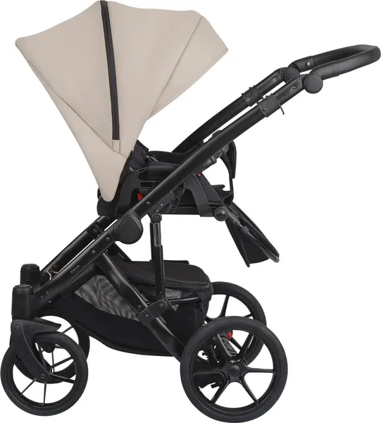 Изображение товара Детская универсальная коляска Bexa Ideal Eco 2в1 (IE 03, черный/темно-бежевая кожа)