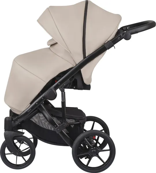 Изображение товара Детская универсальная коляска Bexa Ideal Eco 2в1 (IE 03, черный/темно-бежевая кожа)