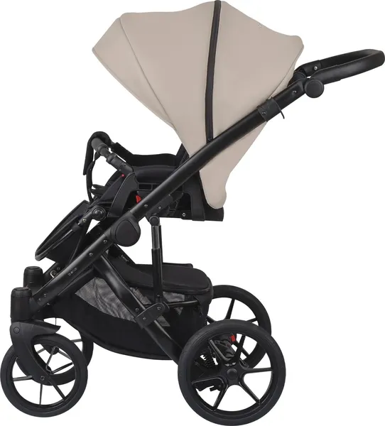 Изображение товара Детская универсальная коляска Bexa Ideal Eco 2в1 (IE 03, черный/темно-бежевая кожа)