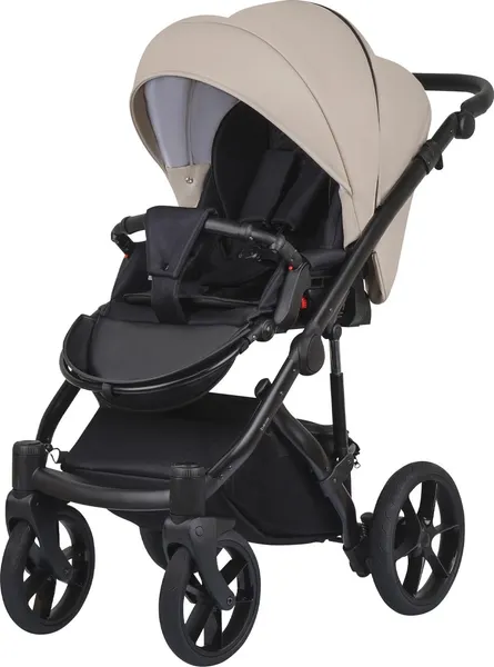 Изображение товара Детская универсальная коляска Bexa Ideal Eco 2в1 (IE 03, черный/темно-бежевая кожа)