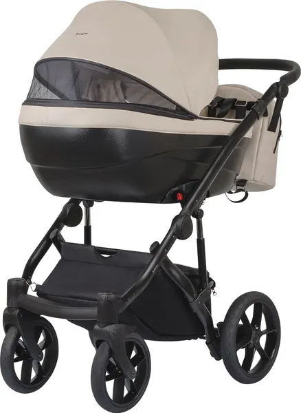 Изображение товара Детская универсальная коляска Bexa Ideal Eco 2в1 (IE 03, черный/темно-бежевая кожа)