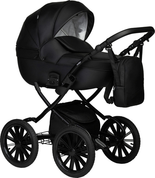 Изображение товара Детская универсальная коляска INDIGO Mio Eco Plus 14 2 в 1 (01, черная кожа)