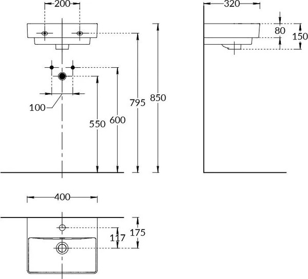 Изображение товара Умывальник Kerama Marazzi Pro 40 / PROR.wb.40