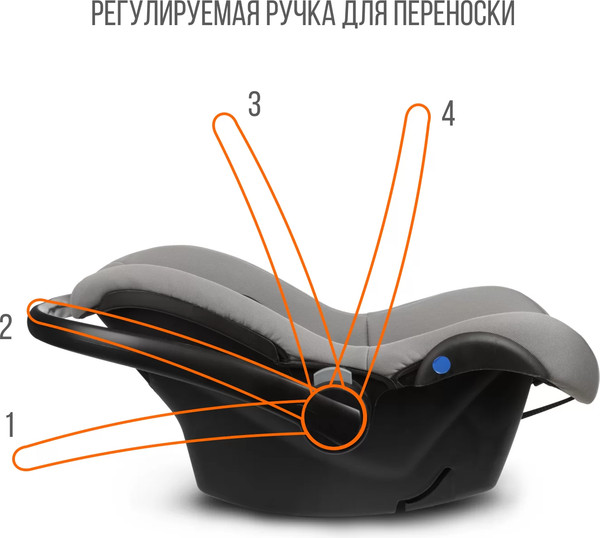 Изображение товара Автокресло Zlatek Colibri Lux (светло-серый)