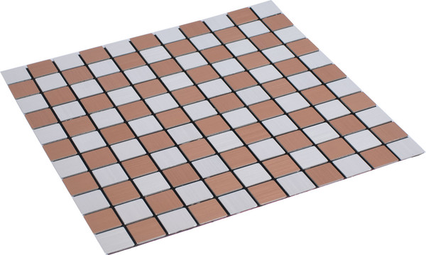 Изображение товара Панель ПВХ Самоклейкин Самоклеющаяся Алюминий Мрамор Коелга MA-SB02 (300x300x3мм)