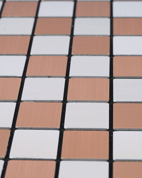 Изображение товара Панель ПВХ Самоклейкин Самоклеющаяся Алюминий Мрамор Коелга MA-SB02 (300x300x3мм)