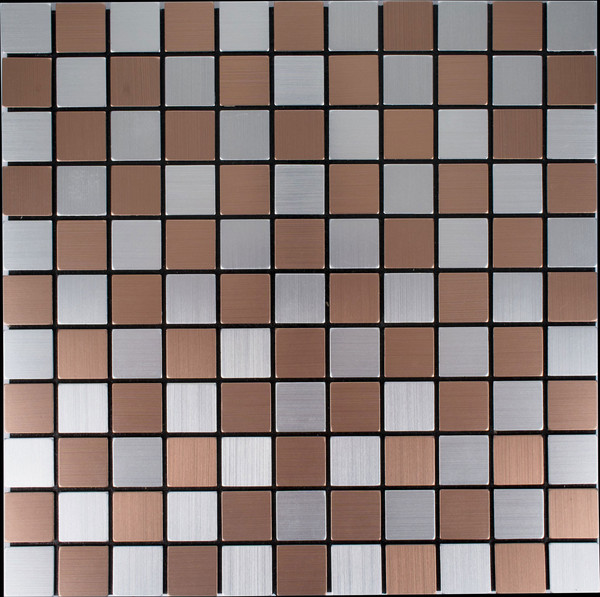 Изображение товара Панель ПВХ Самоклейкин Самоклеющаяся Алюминий Мрамор Коелга MA-SB02 (300x300x3мм)