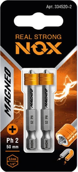 Изображение товара Набор бит Nox Magneo Е6.3 Pz2-50 / 330250-2 (2шт)