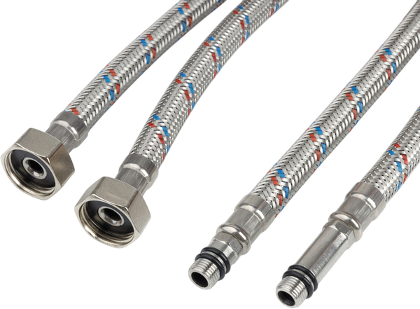 Изображение товара Гибкая подводка IDDIS F1/2xM10S / F1/2xM10L / 926CBS08ZP (80см, 2шт)