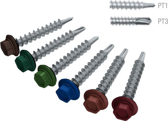 Изображение товара Набор саморезов OnlyPro 5.5х25 RAL 8017 №3 / PU0000529 (250шт)