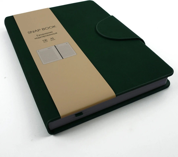 Изображение товара Ежедневник Listoff Snap Book / ЕКСБ52513607 (136л, еловый)