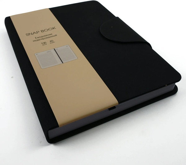 Изображение товара Ежедневник Listoff Snap Book / ЕКСБ52513601 (136л, черный)