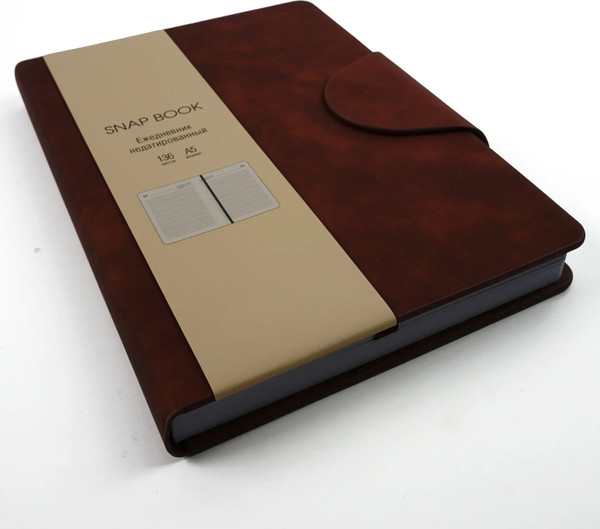 Изображение товара Ежедневник Listoff Snap Book / ЕКСБ52513606 (136л, коричневый)