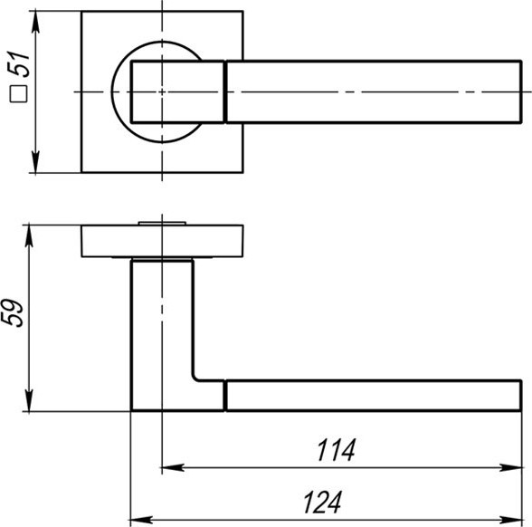 Изображение товара Ручка дверная Ajax furniture Fusion K.JK51 BL-24 (черный)