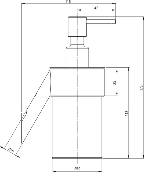 Изображение товара Дозатор для жидкого мыла Deante Silia Steel ADI_F421
