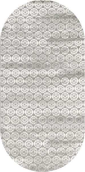 Изображение товара Коврик Safyun Calibri BT311-CREAM-BEIGE-OVAL (0.8x1.5)