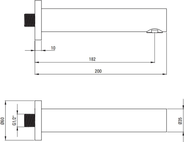 Изображение товара Излив Deante Cascada Gold BR NAC R81K