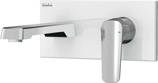 Изображение товара Смеситель Teska Quasar E5100W (белый/хром)