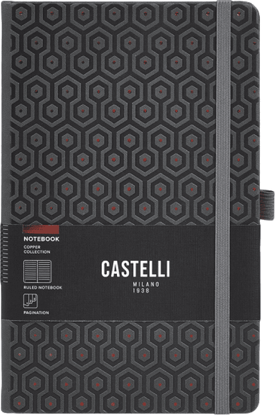 Изображение товара Записная книжка CASTELLI Copper Honeycomb / 0QO4LC-009 (96л, серый/медный)