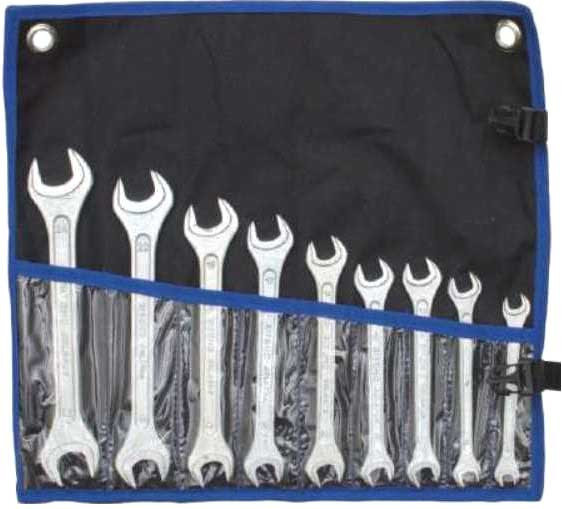 Изображение товара Набор ключей СИТОМО С открытым зевом двусторонних КГ-9 D (исп.1, ПВХ)