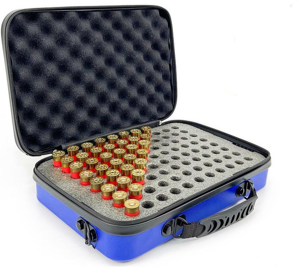 Изображение товара Коробка для патронов Garry Zonter 12 калибр 35.5x23.5x8 (синий)