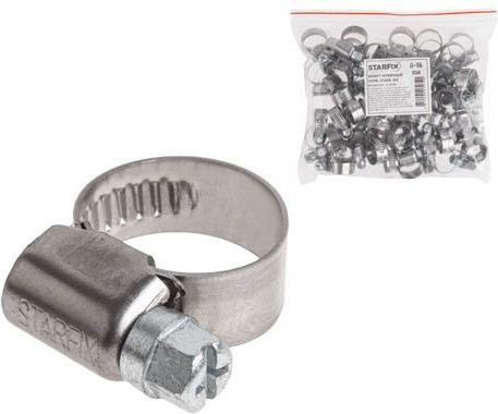 Изображение товара Набор хомутов червячных Starfix 20-32мм / SM-67964-50 (50шт)