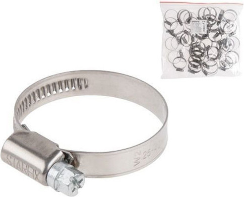 Изображение товара Набор хомутов червячных Starfix 25-40мм / SM-72972-50 (50шт)