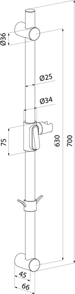 Изображение товара Душевая стойка Milardo ILS70C0M17