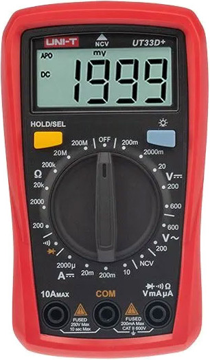 Изображение товара Мультиметр цифровой Rexant Портативный UNI-T UT33D+ NCV + прозвонка / 13-0058