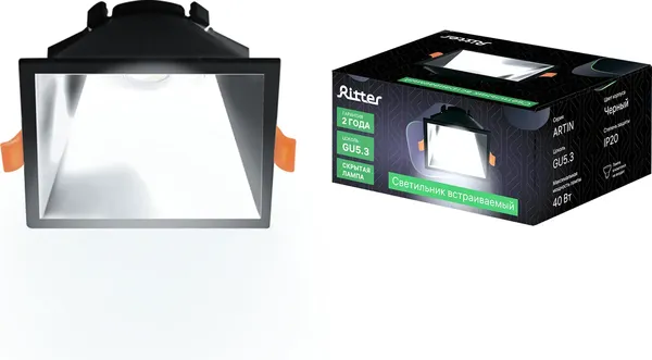 Изображение товара Точечный светильник REV Ritter Artin / 51440 4 (черный)