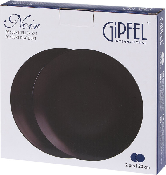 Изображение товара Набор тарелок Gipfel Noir 52177 (2шт, черный)