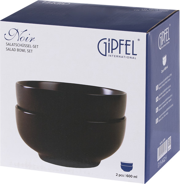 Изображение товара Набор салатников Gipfel Noir 52179 (2шт, черный)