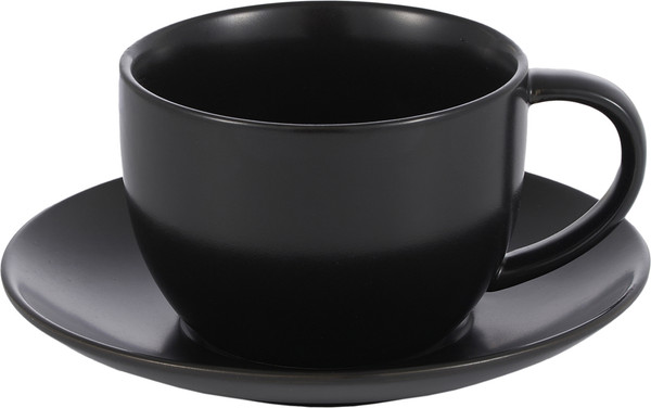 Изображение товара Чашка с блюдцем Gipfel Noir 52181 (черный)