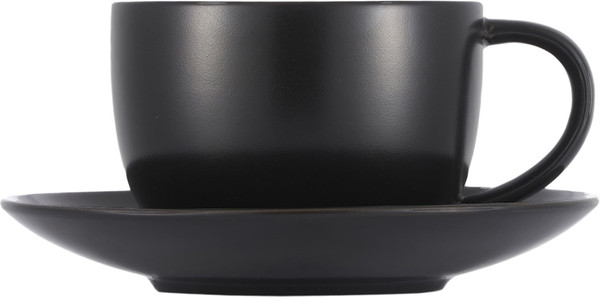 Изображение товара Чашка с блюдцем Gipfel Noir 52181 (черный)
