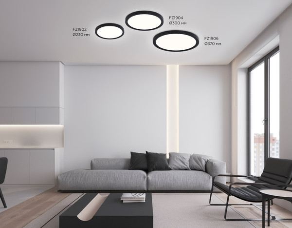 Изображение товара Потолочный светильник Ambrella Orbital FZ1904 BK (черный)