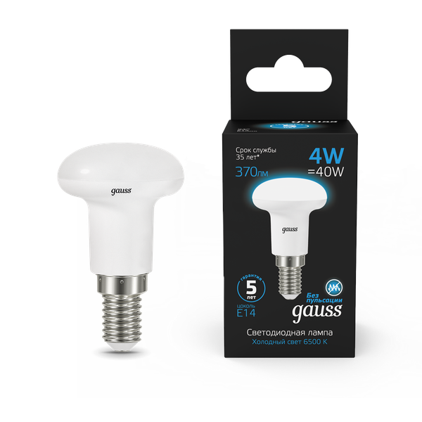 Изображение товара Лампа Gauss R39 4W 370lm 6500K Е14 LED / 106001304