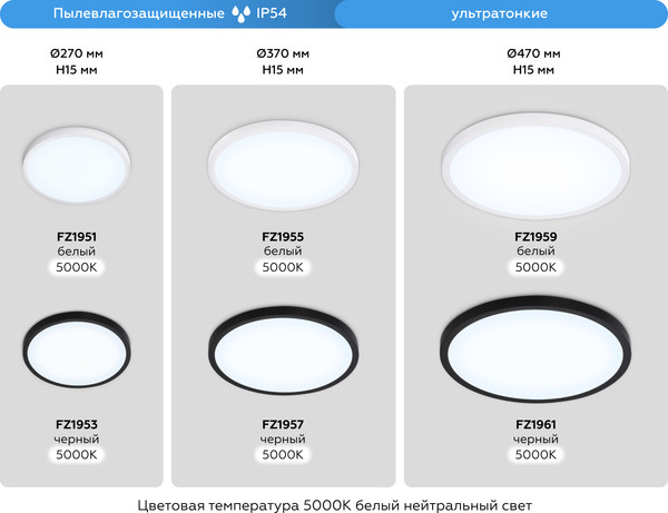 Изображение товара Потолочный светильник Ambrella Orbital FZ1951 WH (белый)