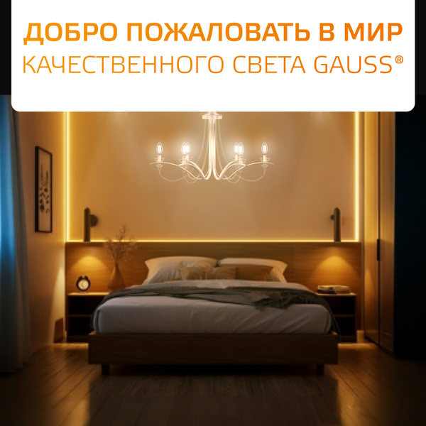 Изображение товара Лампа Gauss Filament Elementary А60 9W 710lm 2700К Е27 LED / 22219