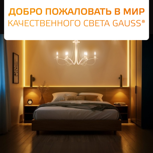 Изображение товара Лампа Gauss Filament Elementary Шар 10W 650lm 2700К Е14 LED / 52110