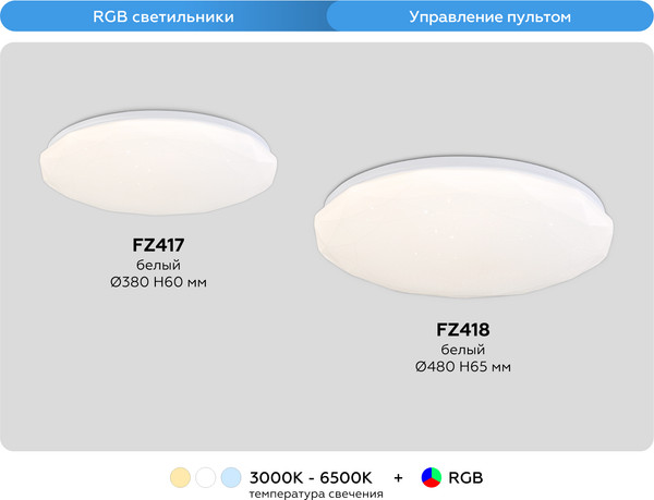 Изображение товара Потолочный светильник Ambrella Orbital FZ417 WH (белый)