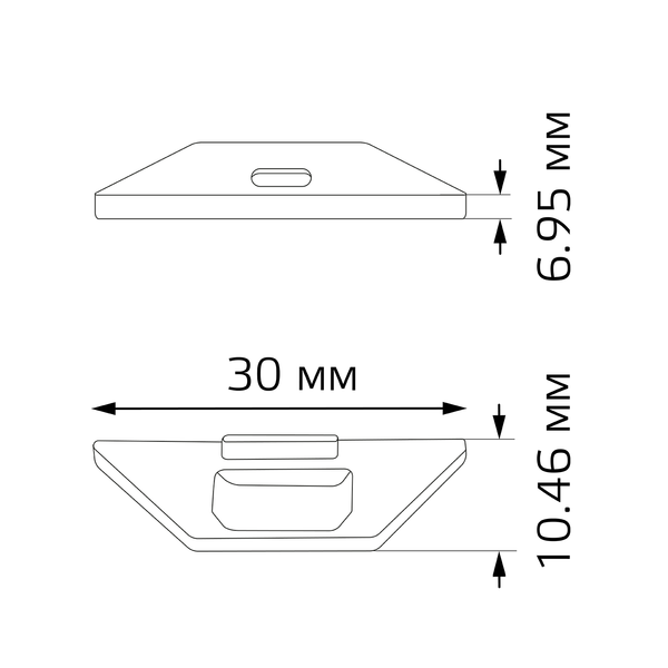 Изображение товара Заглушка для профиля Gauss BT482 (2шт)