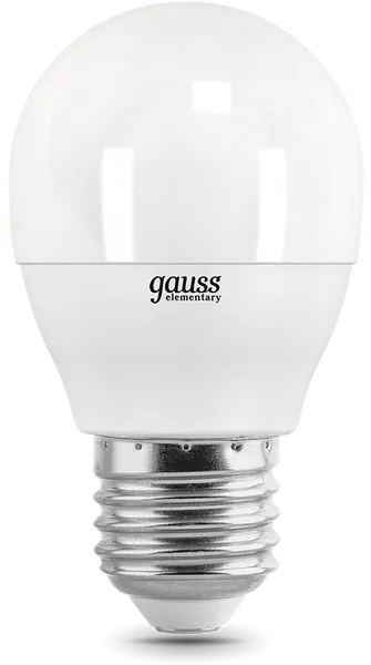 Изображение товара Лампа Gauss Elementary Шар E27 10W 3000К / 53210