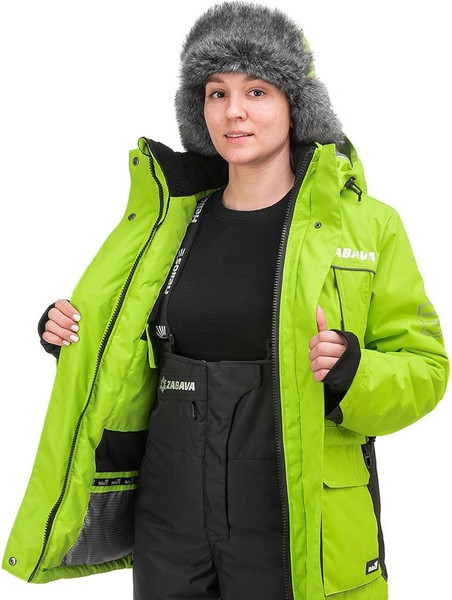 Изображение товара Костюм для охоты и рыбалки Helios Zabava 8/8 К / T-ZA-3XL-54/170-L (р.3XL, лайм/черный)