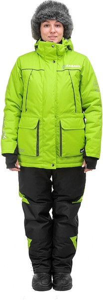 Изображение товара Костюм для охоты и рыбалки Helios Zabava 8/8 К / T-ZA-3XL-54/170-L (р.3XL, лайм/черный)